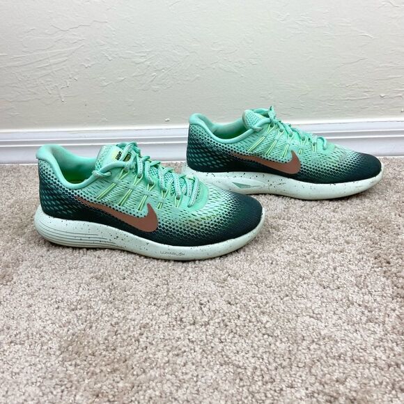 Nike Lunarglide 8 H2O Repel Running Shoes - Green Glow - Picture 2 of 6